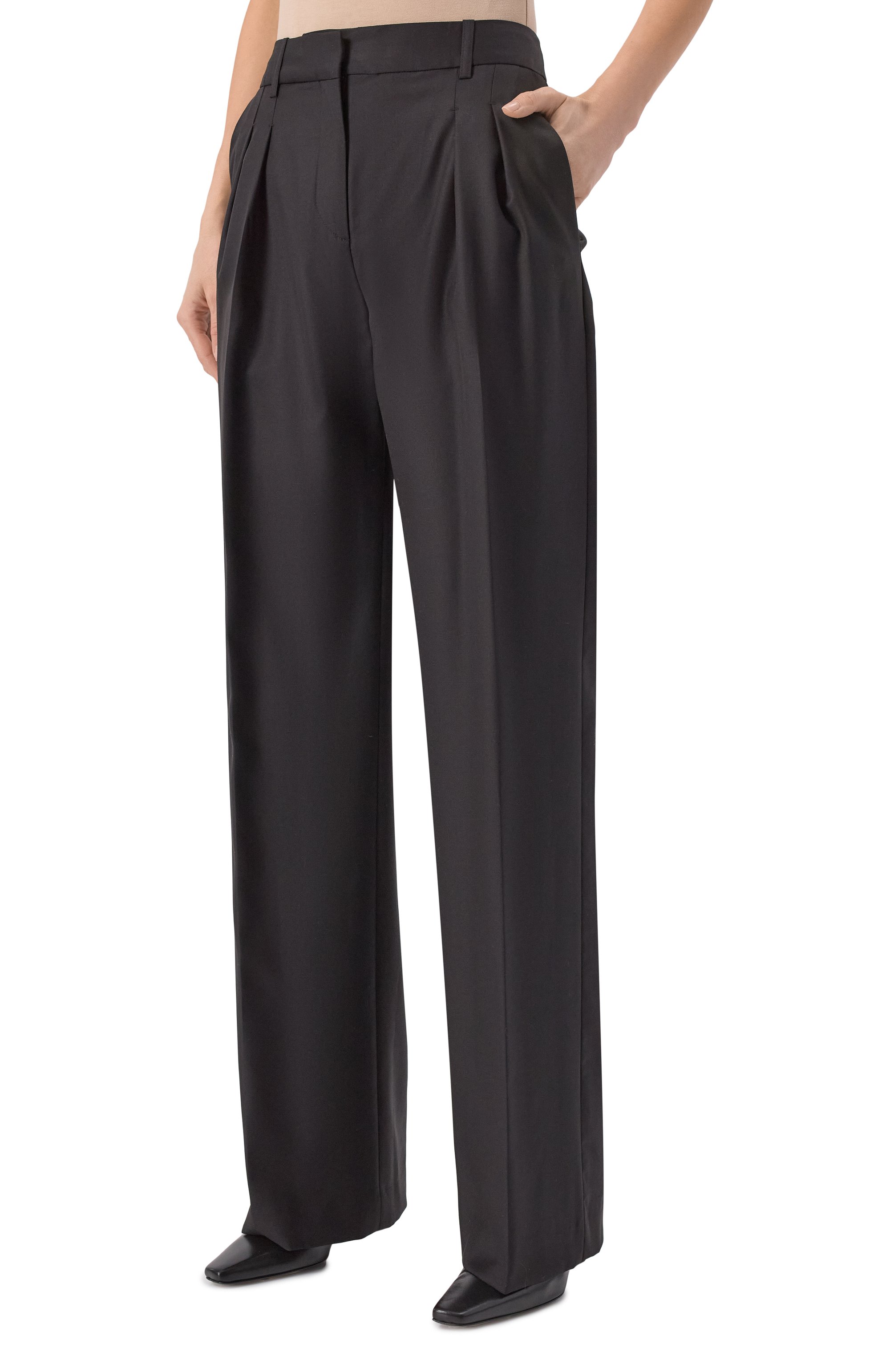 Шерстяные брюки LOULOU DE SAISON, арт. SBIRU, фото 3