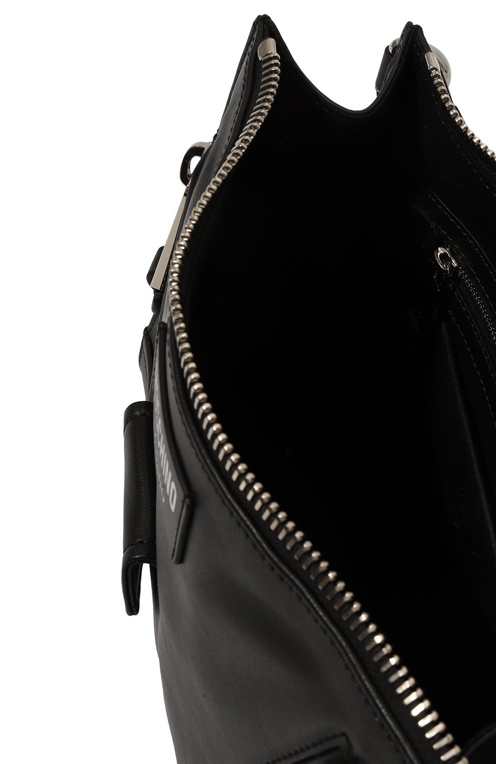 Кожаный клатч MOSCHINO черного цвета по цене 85050 руб., арт. A8402/8002, фото 5 Кожаный клатч MOSCHINO, арт. A8402/8002, фото 5