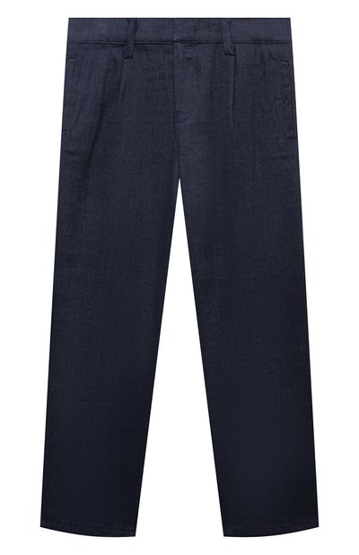 Брюки изо льна и хлопка EMPORIO ARMANI, арт. 3D4PJH/4N8CZ