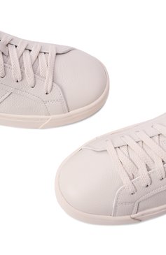 Женские кожаные кеды SANTONI молочного цвета, арт. WBGG61321PNNTDYI | Фото 7 (Драгоценные камни: Проставлено; Материал внутренний: Натуральная кожа; Подошва: Платформа; Материал сплава: Проставлено; Материал внешний: Натуральная кожа; Кросс-КТ: Низкие; Материал утеплителя: Без утеплителя; Стили: Кэжуэл)