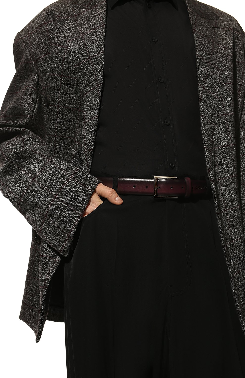 Кожаный ремень BARRETT, арт. 31B336.52/BETIS CREAM, фото 2