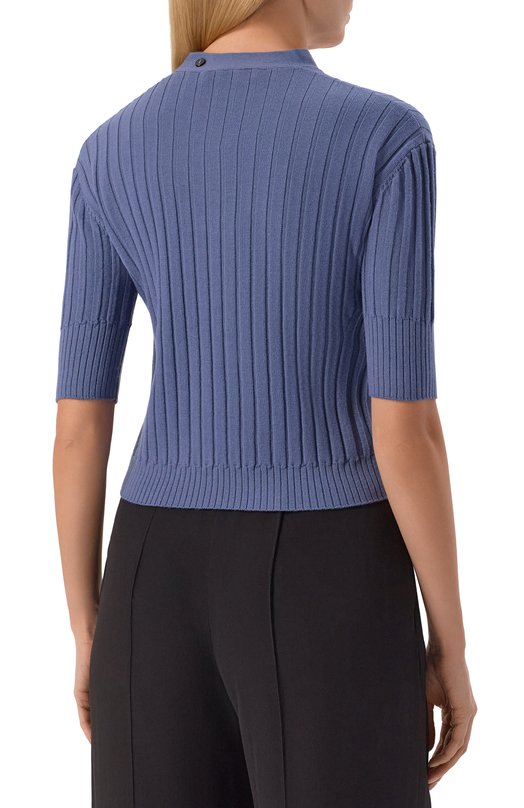 Шерстяной пуловер Iro WP12LUNEA Синий  WP12LUNEA Фото 4