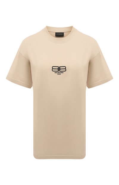 Женская хлопковая футболка BALENCIAGA, арт. 612965 TMVG7