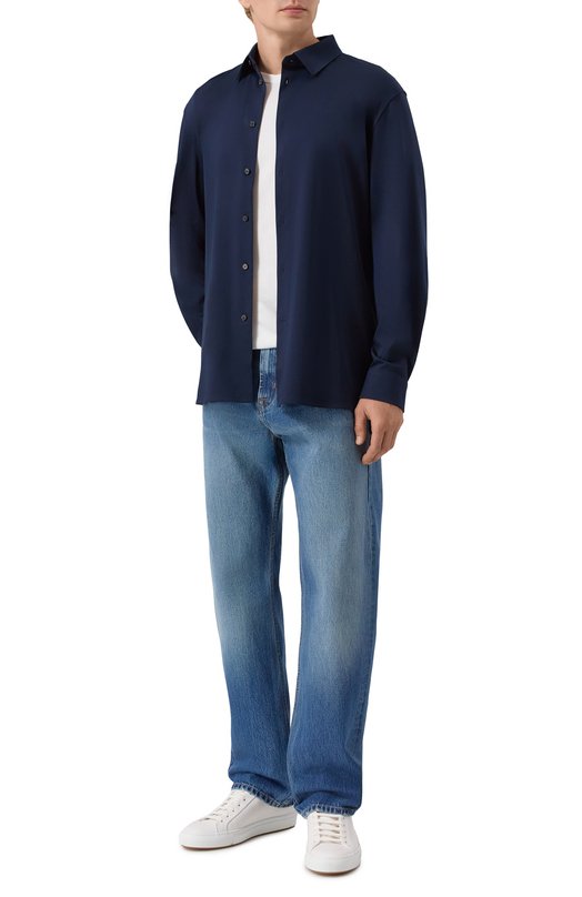 Хлопковая рубашка 12 STOREEZ 133429 Синий  133429 Фото 2