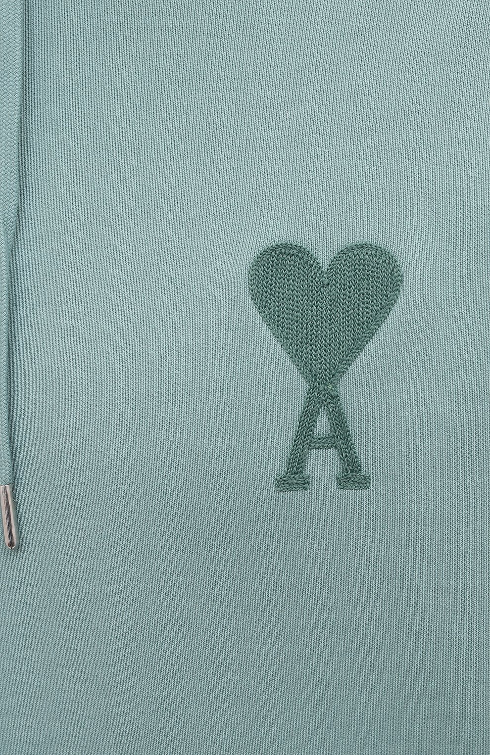 Хлопковое худи AMI, арт. E21HJ058.747, фото 5