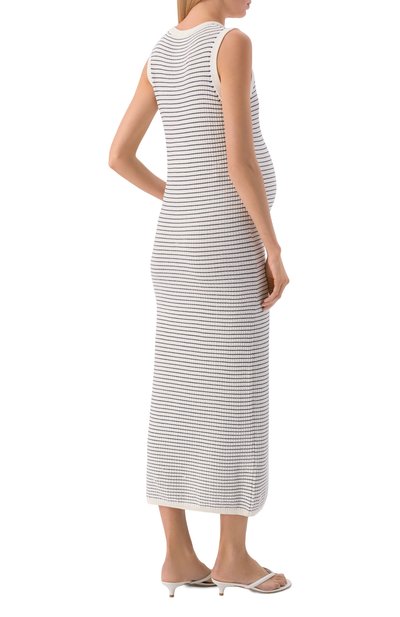 Платье из вискозы PIETRO BRUNELLI белого цвета по цене 23500 руб., арт. AGN039/VIMSN0, фото 3 Платье из вискозы PIETRO BRUNELLI, арт. AGN039/VIMSN0, фото 3