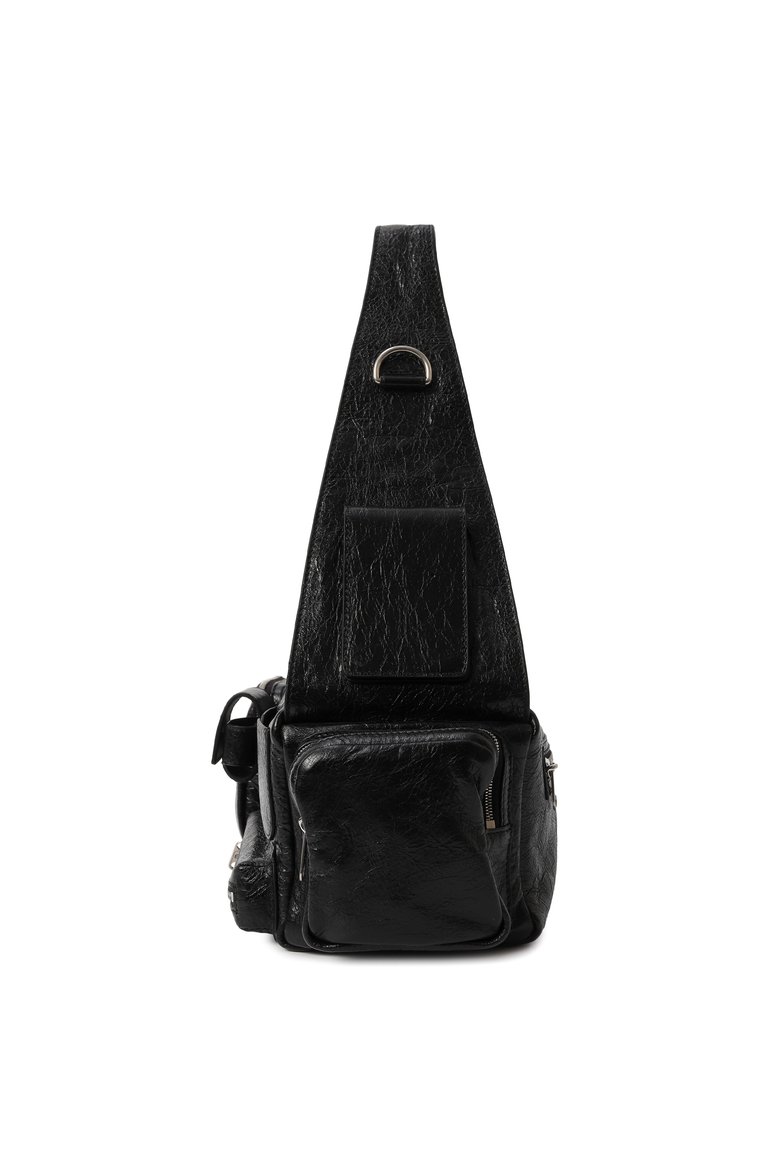 Мужская сумка superbusy small BALENCIAGA черного цвета, арт. 702167/210C8 | Фото 4 (Размер: large; Материал: Натуральная кожа; Материал сплава: Проставлено; Драгоценные камни: Проставлено)
