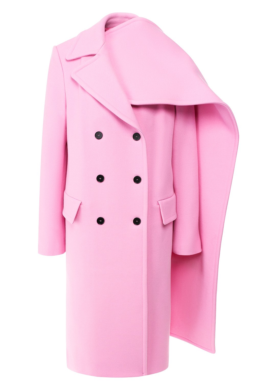 Шерстяное пальто MSGM светло-розового цвета по цене 79100 руб., арт. 2742MDC121 195750, фото 1 Шерстяное пальто MSGM, арт. 2742MDC121 195750, фото 1