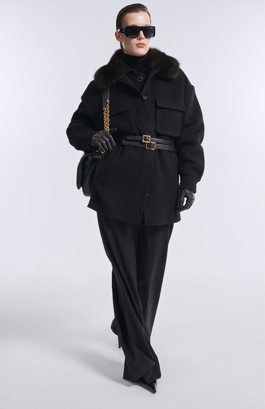 Шерстяные брюки Nina Ricci 25ACPA020/WV0324 Чёрный  25ACPA020/WV0324 Фото 6