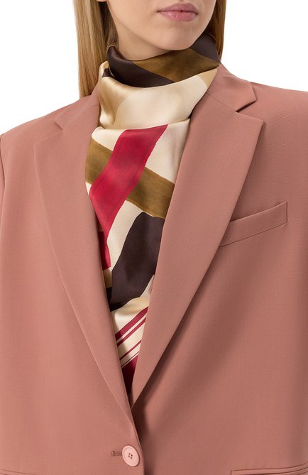 Женский шелковый платок KITON разноцветного цвета, арт. D53754K0942F07 | Фото 2 (Материал: Шелк, Текстиль; Материал сплава: Проставлено; Нос: Не проставлено)