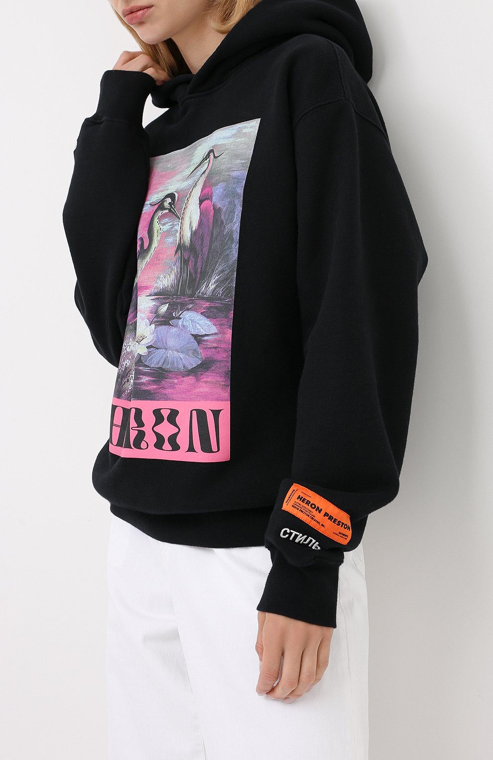 Хлопковое худи HERON PRESTON, арт. HWBB016E20JER0011030, фото 3