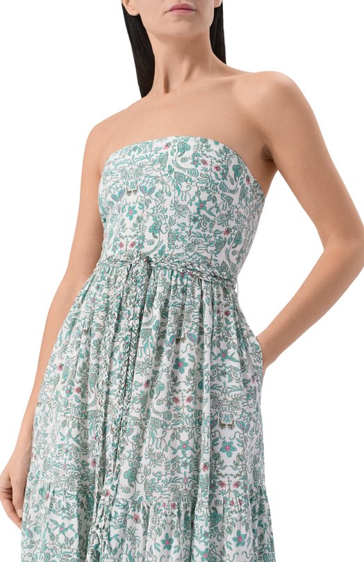 Платье из вискозы Poupette St Barth WTMR26LVPTWG Зелёный  WTMR26LVPTWG Фото 4