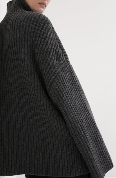 Шерстяной свитер NANUSHKA, арт. RAW_CHARC0AL_S0FT W00L BLEND KNIT, фото 4