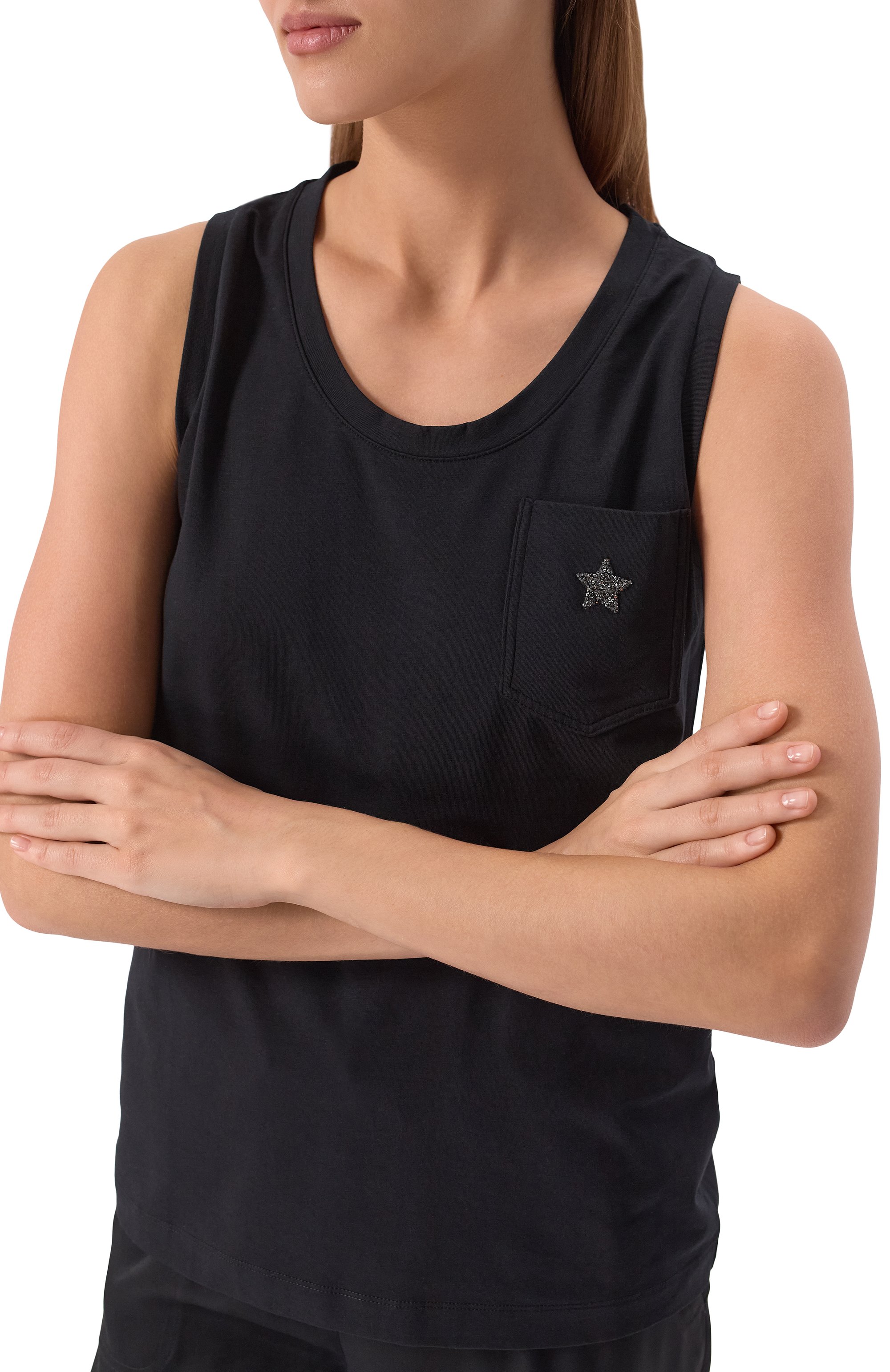 Хлопковый топ LORENA ANTONIAZZI, арт. TS21/9999, фото 5