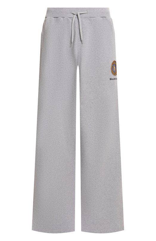 Хлопковые брюки Balenciaga 826185/TSVH3 Серый 826185/TSVH3