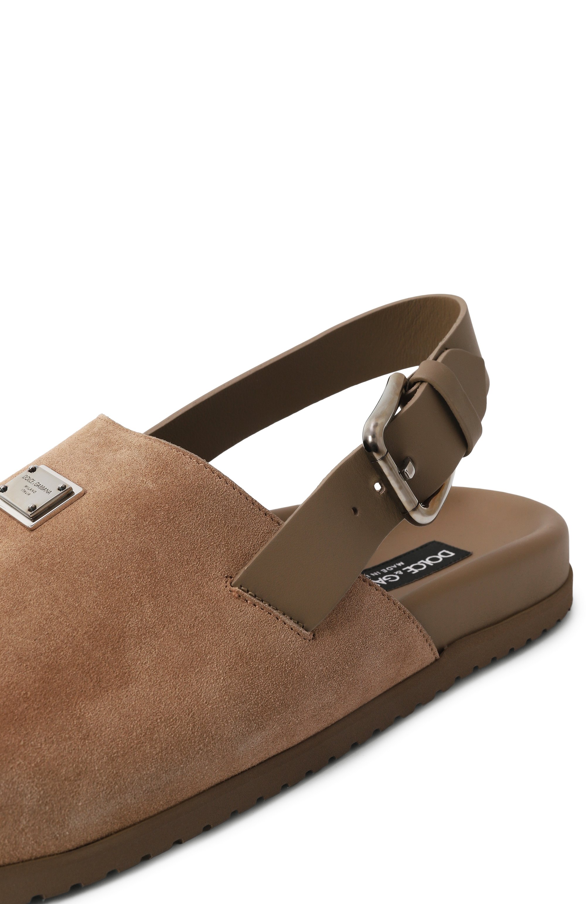 Замшевые сабо DOLCE & GABBANA, арт. A80402/A4434, фото 7