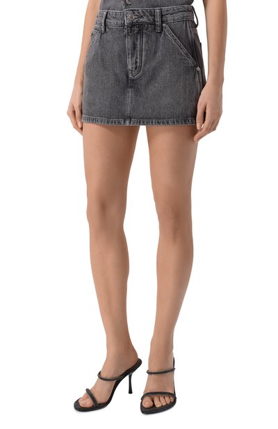 Джинсовые шорты-юбка ALEXANDER WANG, арт. 4DC1265108, фото 3