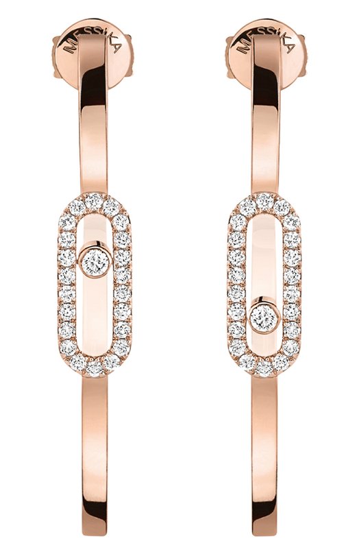 Серьги Messika 12485-PG Бесцветный 12485-PG