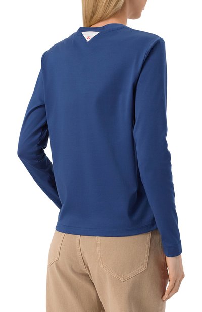 Хлопковый лонгслив-хенли KITON, арт. D58438H0805117, фото 4