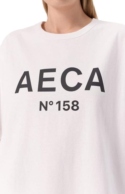 Хлопковая футболка AECA WHITE AWCMSSBBTTSST005A2.WHITE/BLACK (M) Белый  AWCMSSBBTTSST005A2.WHITE/BLACK (M) Фото 5