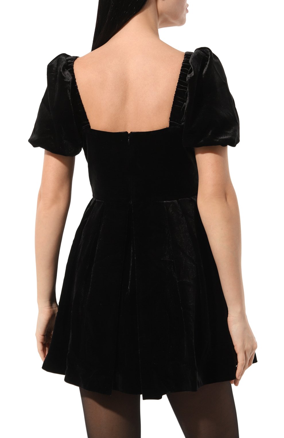 Бархатное платье SELF-PORTRAIT, арт. AW23-122S-B, фото 4