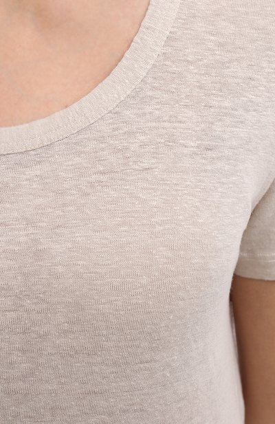 Льняная футболка ISABEL MARANT ETOILE, арт. TS0378-20A057E/KILIANN, фото 5