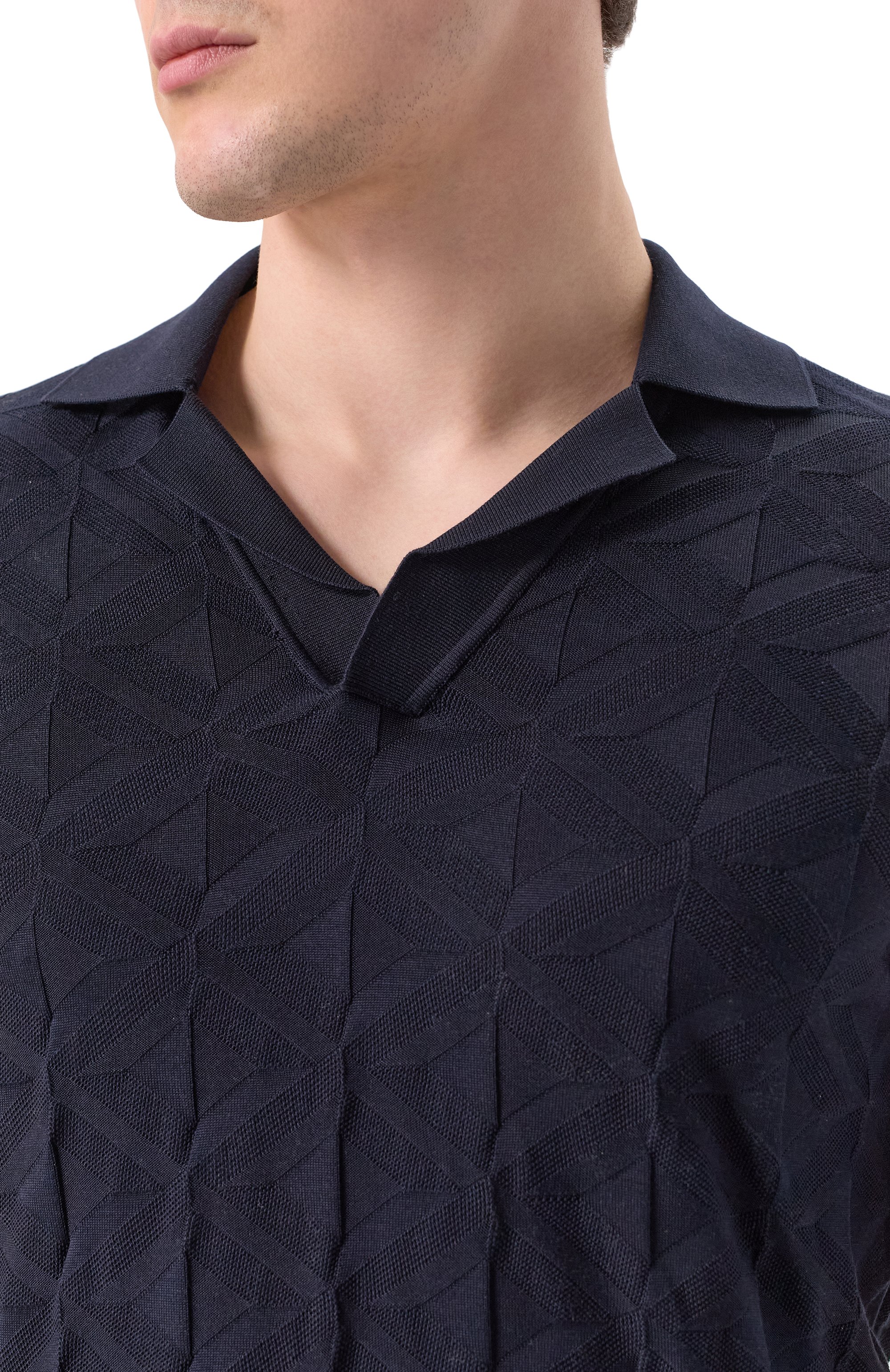 Шелковое поло DOLCE & GABBANA, арт. GXZ56Z/JBSLG, фото 5