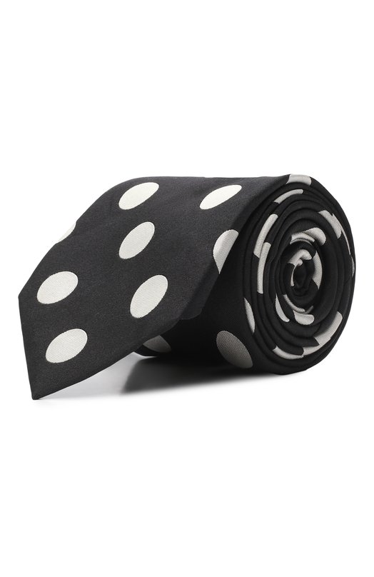 Шелковый галстук Dolce & Gabbana GT147E/G0JSP Чёрно-белый GT147E/G0JSP
