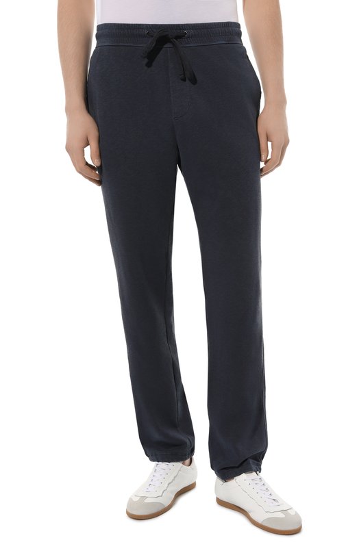 Хлопковые брюки James Perse MXA1161 Синий  MXA1161 Фото 3