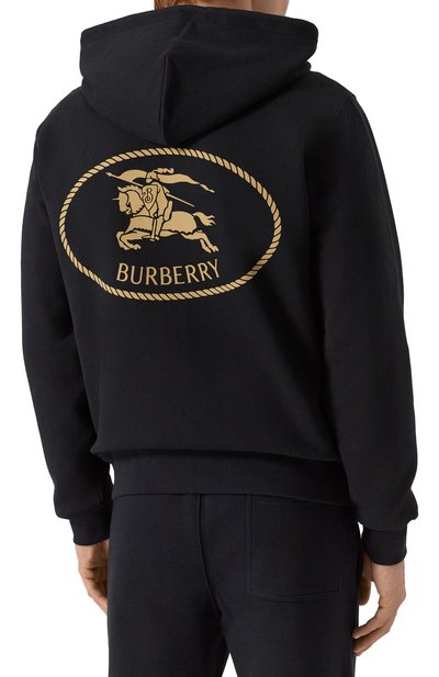 Хлопковая толстовка BURBERRY черного цвета по цене 92650 руб., арт. 8112808, фото 4 Хлопковая толстовка BURBERRY, арт. 8112808, фото 4