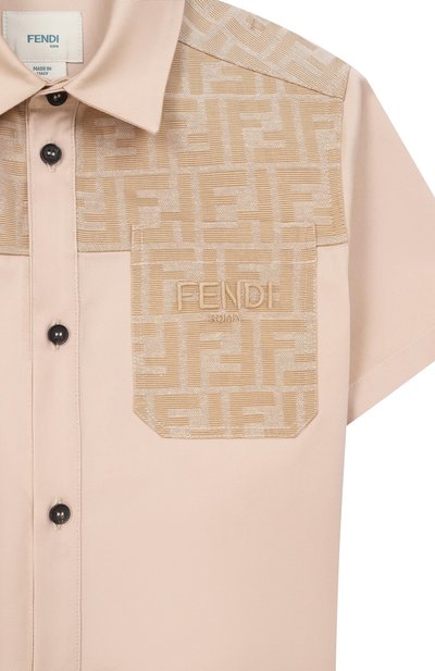 Хлопковая рубашка FENDI, арт. JMC204/AS5Y/3A-6A, фото 3