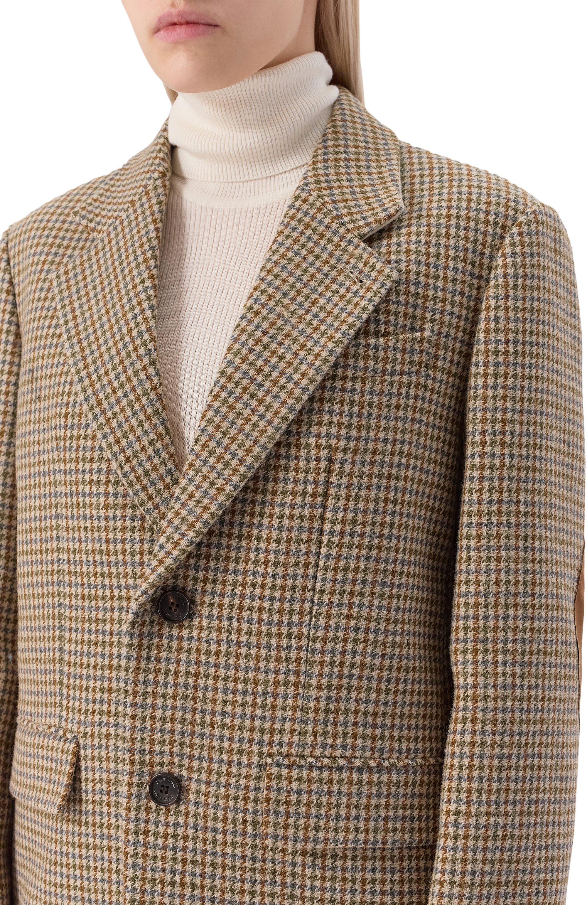 Шерстяной жакет DUNST бежевого цвета по цене 35900 руб., арт. UDJA5C101I2, фото 5 Шерстяной жакет DUNST, арт. UDJA5C101I2, фото 5