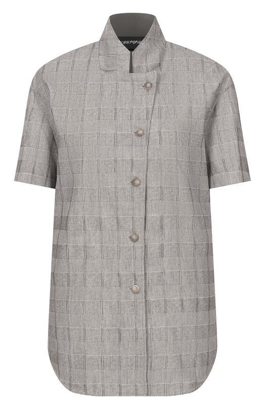 Хлопковая рубашка Emporio Armani EW004331/TE20061 Серый EW004331/TE20061