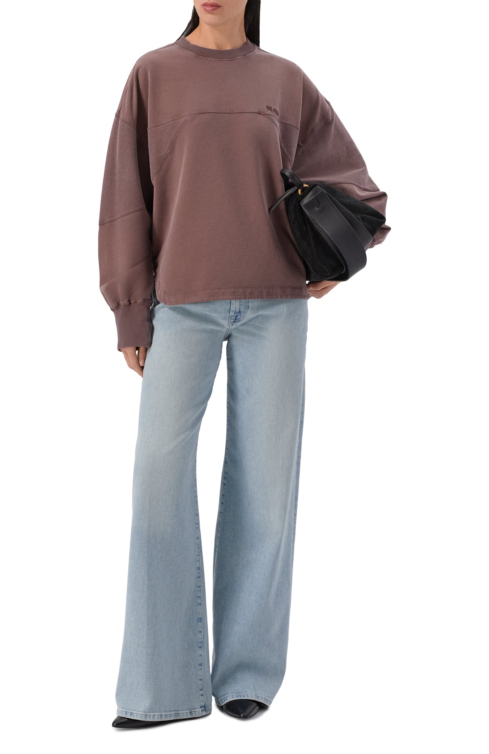 Хлопковый свитшот THE ATTICO, арт. 260WCF00025/JJF006AA, фото 2