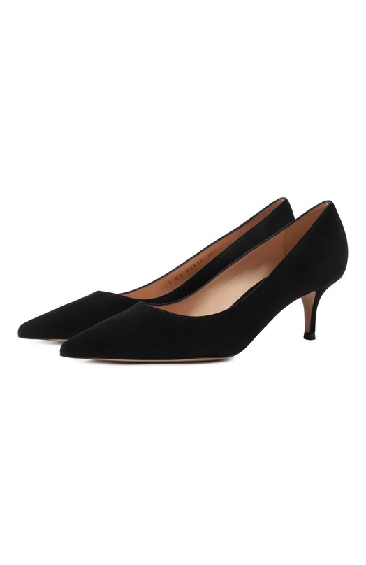 Замшевые туфли Gianvito 55 Gianvito Rossi G20336.55RIC.CAMNER0_ Чёрный G20336.55RIC.CAMNER0_