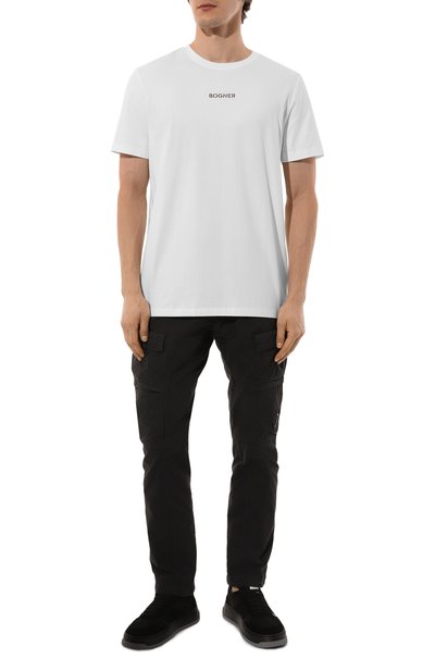 Хлопковая футболка BOGNER белого цвета по цене 11600 руб., арт. 58446604, фото 2 Хлопковая футболка BOGNER, арт. 58446604, фото 2