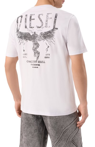 Хлопковая футболка DIESEL, арт. A18640/0AIJU, фото 4