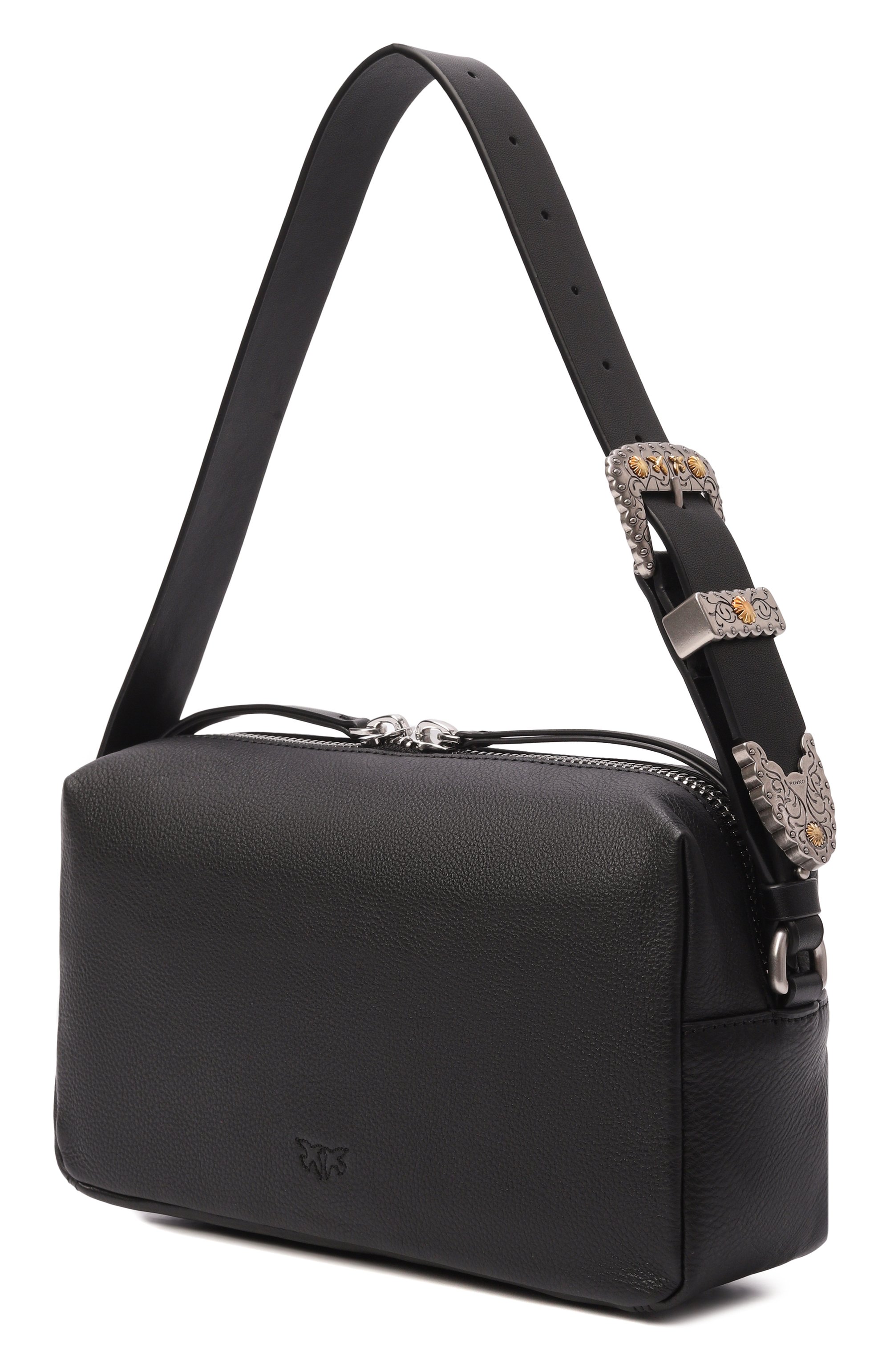 Сумка bauletto trittico PINKO черного цвета по цене 39650 руб., арт. 106761/A2JG, фото 4 Сумка bauletto trittico PINKO, арт. 106761/A2JG, фото 4