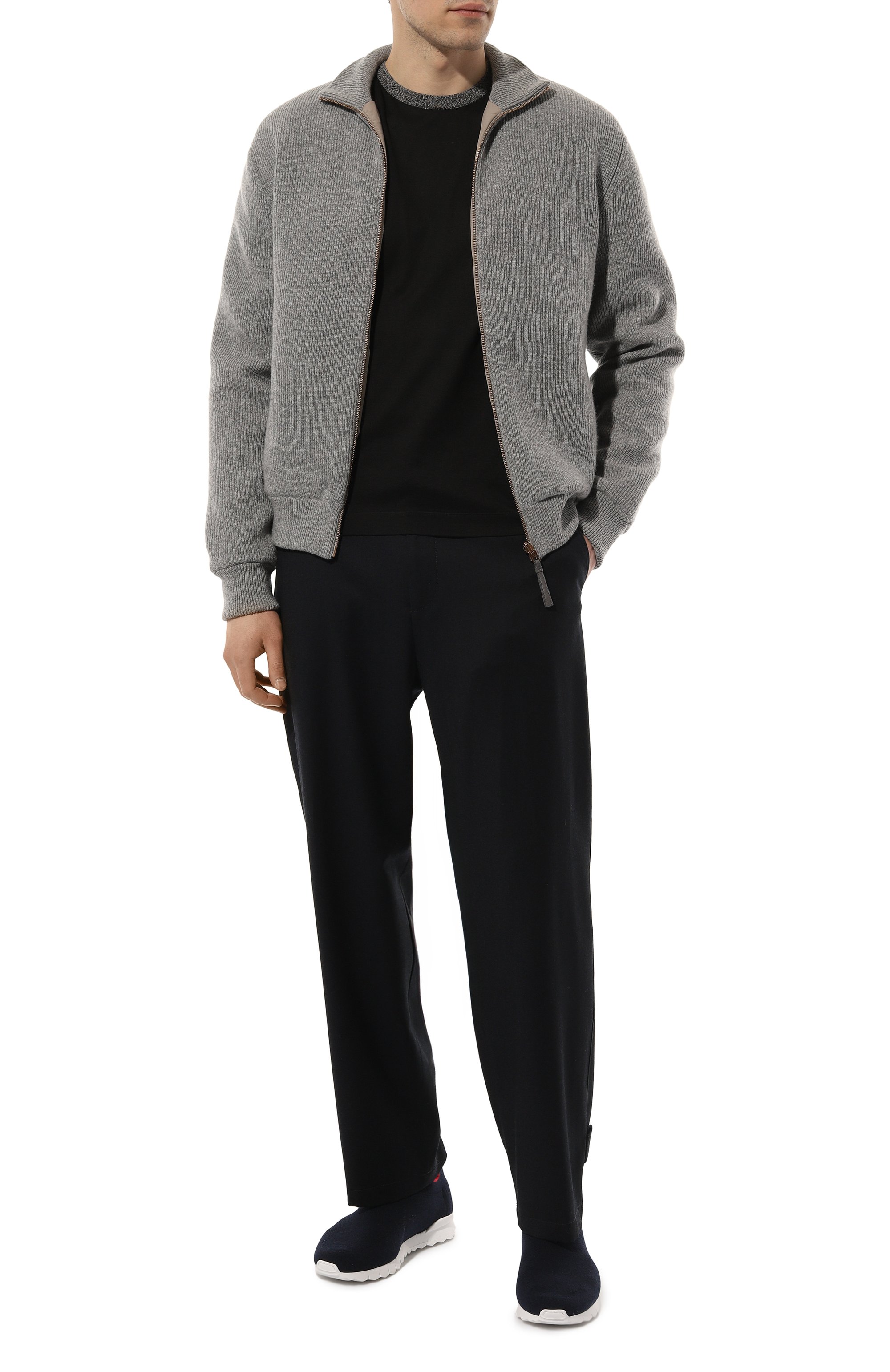 Текстильные кроссовки KITON, арт. USSA089N01046, фото 2