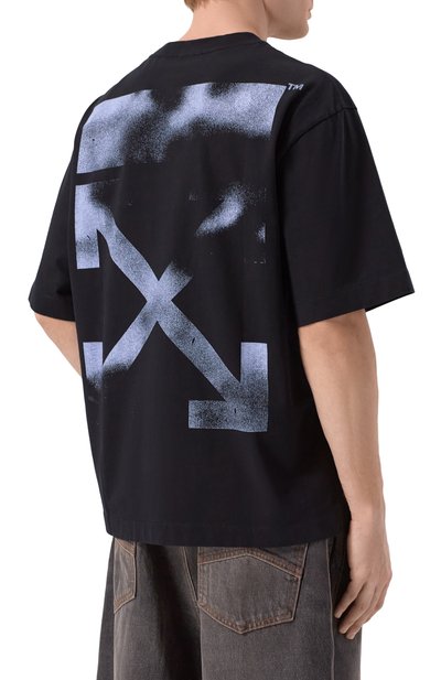 Хлопковая футболка OFF-WHITE, арт. 0MAA120F25JER00D, фото 4