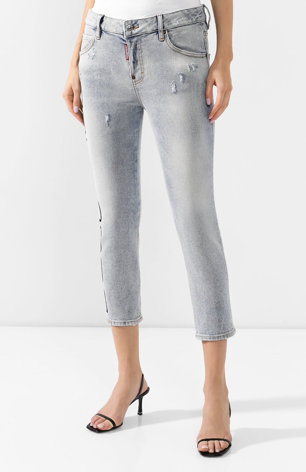 Джинсы DSQUARED2 синего цвета по цене 31100 руб., арт. S72LB0224/S30662, фото 3 Джинсы DSQUARED2, арт. S72LB0224/S30662, фото 3