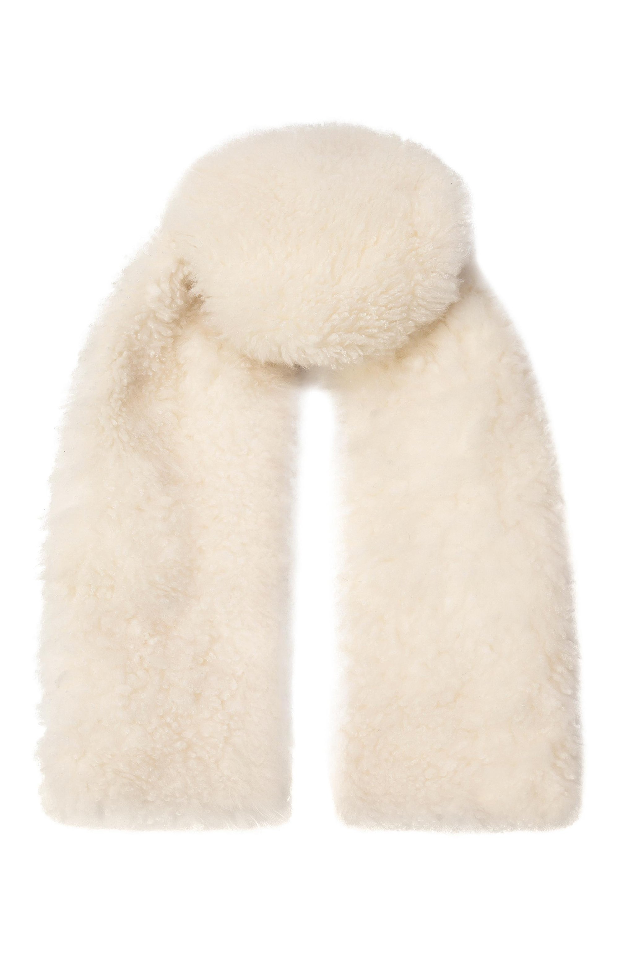 Меховой шарф из овчины YVES SALOMON, арт. 26WAA620XXMAAG, фото 1