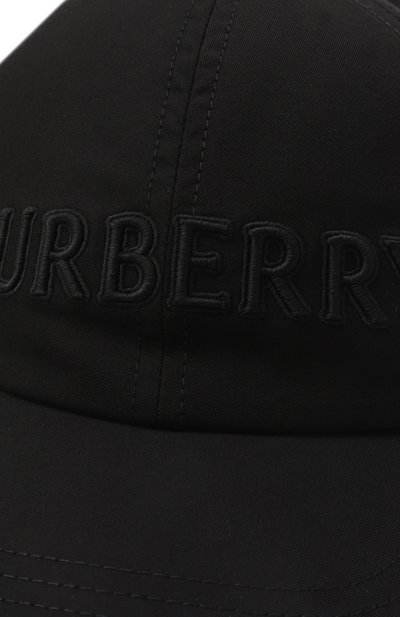 Хлопковая бейсболка BURBERRY черного цвета по цене 42850 руб., арт. 8108829, фото 4 Хлопковая бейсболка BURBERRY, арт. 8108829, фото 4