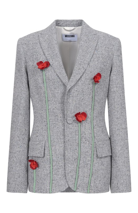 Твидовый жакет Moschino A0512/0414 Серый A0512/0414