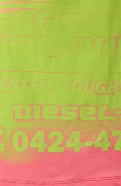 Женская хлопковая юбка DIESEL розового цвета, арт. A17612/0AGRI | Фото 6 (Длина Ж (юбки, платья, шорты): Мини; Материал внешний: Хлопок; Стили: Гранж)
