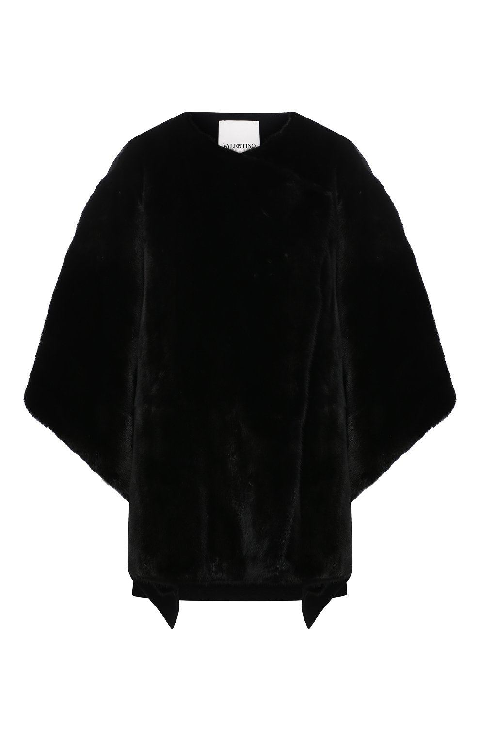 Накидка из меха норки VALENTINO черного цвета по цене 1435000 руб., арт. VF3FPM10BSE, фото 1 Накидка из меха норки VALENTINO, арт. VF3FPM10BSE, фото 1