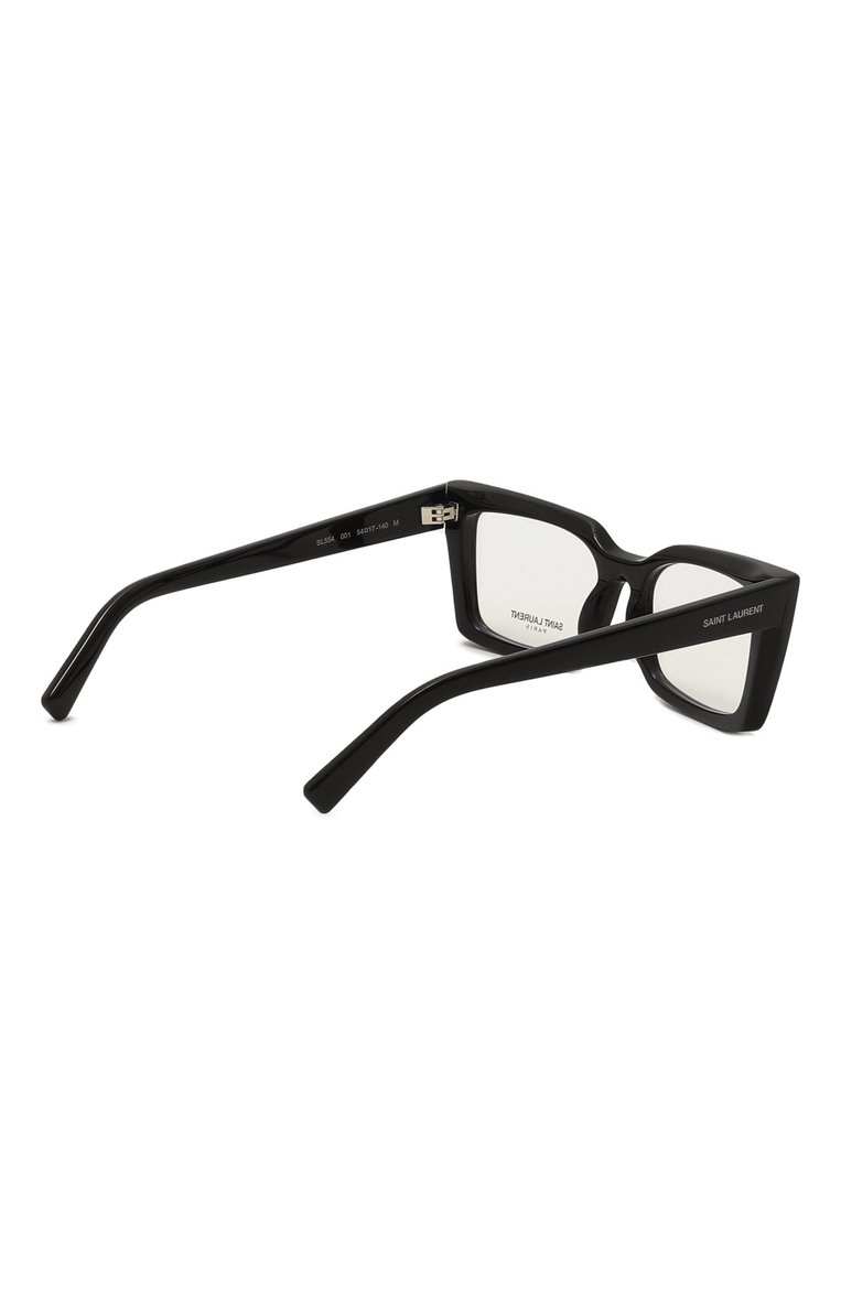 Женские оправа SAINT LAURENT черного цвета, арт. SL 554 001 | Фото 4 (Тип очков: Оправа; Нос: Не проставлено; Региональные ограничения белый список (Axapta Mercury): Не проставлено; Материал: Пластик; Оптика Гендер: оптика-женское; Очки форма: Прямоугольные)