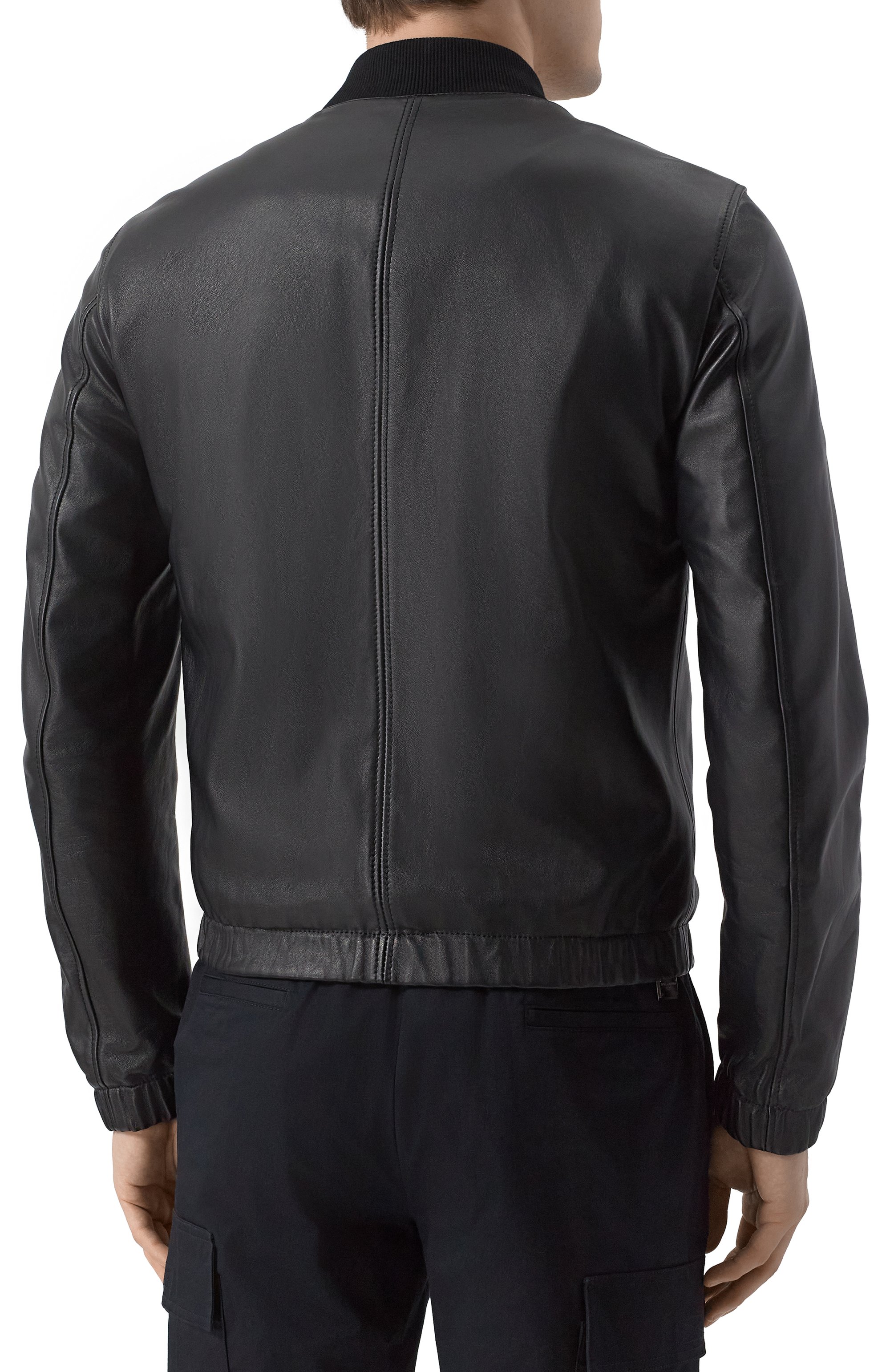 Кожаный бомбер DOLCE & GABBANA, арт. G9ZY5L/HULR0, фото 4