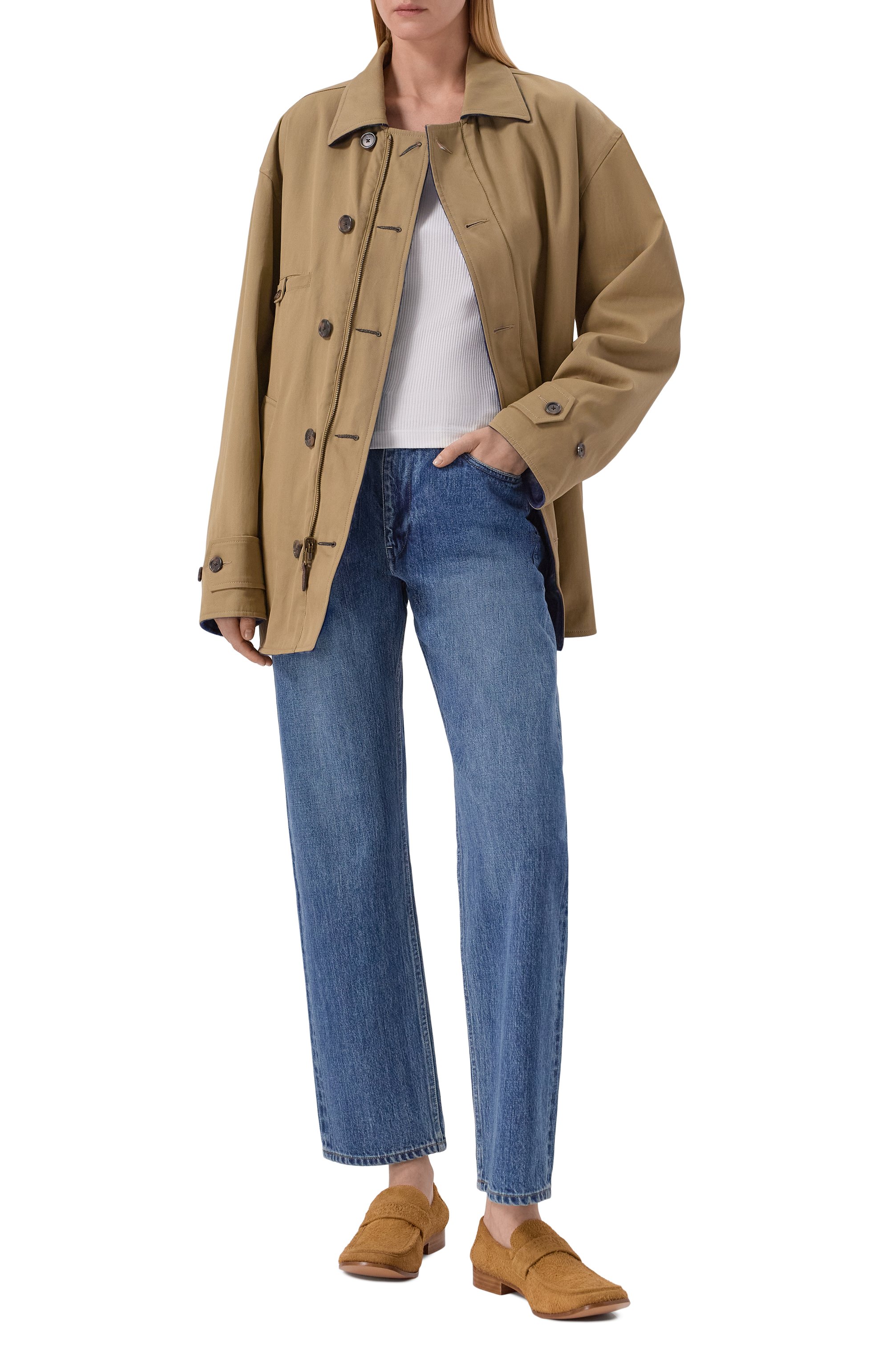 Замшевые лоферы swing-toe MM6, арт. S66WR0034/P7704, фото 3