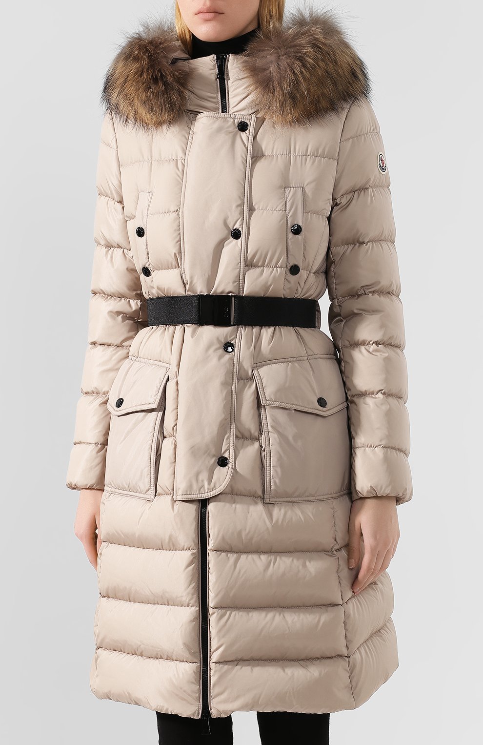 Пуховик khloe MONCLER бежевого цвета по цене 226000 руб., арт. E2-093-49884-25-68065, фото 3 Пуховик khloe MONCLER, арт. E2-093-49884-25-68065, фото 3